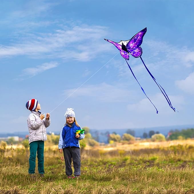 Mint's Colorful Life Butterfly Kite for Kids & Adults Easy to Fly, Large Single Line Kites with