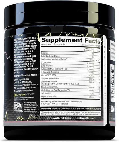 Cutler Nutrition High Stim Pre Workout Powder Prevail Rush Preworkout for Men & Women for Intense