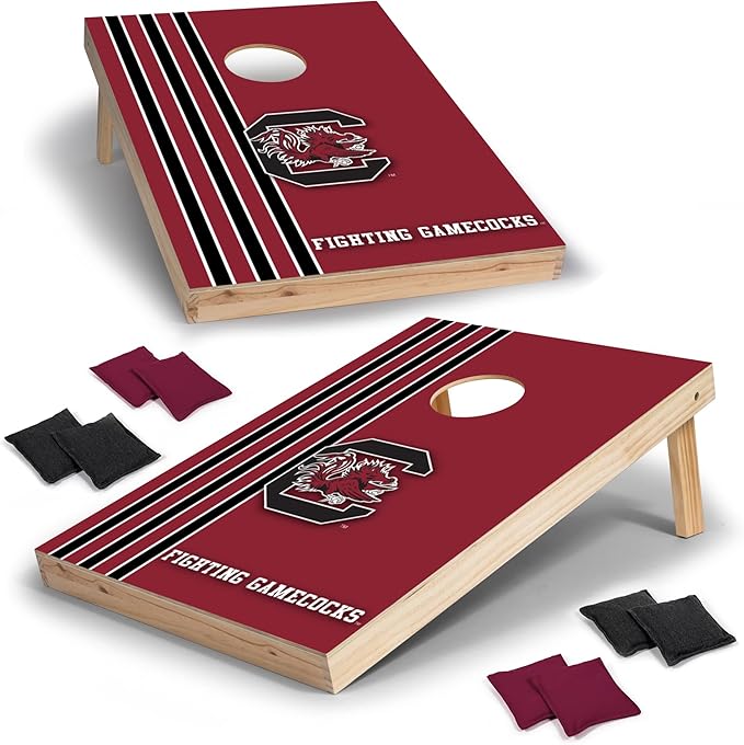 2' x 3' Solid Wood Cornhole Set with Direct Print HD Team Graphics – Great Gift for Any NCAA Fan!