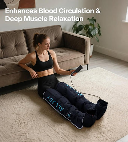 ALLJOY Pro-Grade Leg Massager Recovery Boots, Leg Compression Massager for Circulation and Pain