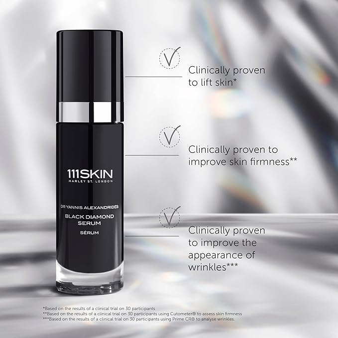 111SKIN Black Diamond Serum, Hydrating Serum for Face with NovoRetin, Microalgae Extract & NAC Y2