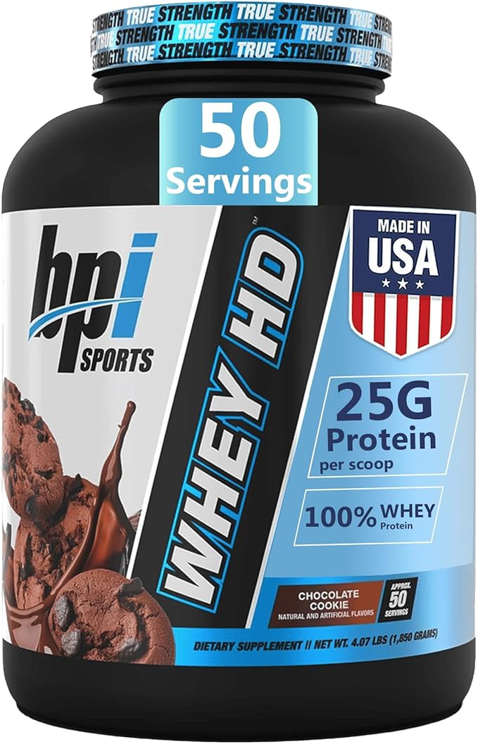 BPI Sports Whey HD Ultra Premium Protein Powder Isolate | Workout Whey Protein Powder For Men &