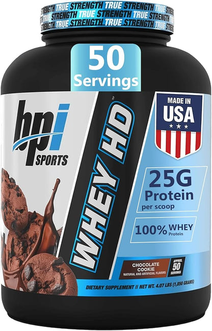 BPI Sports Whey HD Ultra Premium Protein Powder Isolate | Workout Whey Protein Powder For Men &