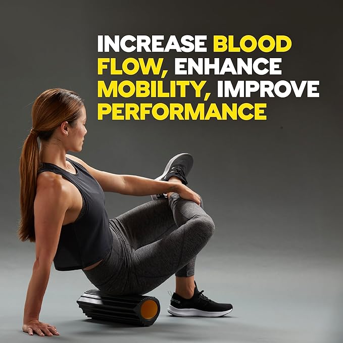TRX Training Rocker Myofascial Release Roller, Neck and Back Massage Roller for Muscles, Round Foam