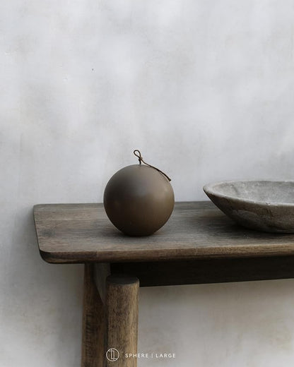 LAWA Sphere Candle - Beautiful Handmade Pillar Scented Soy Wax Elegant Aesthetic Candle