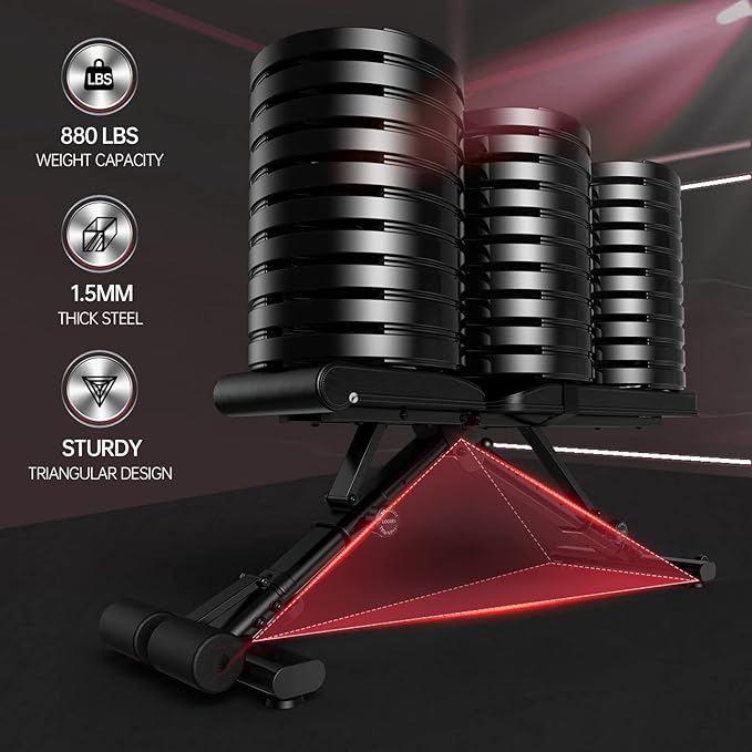 PASYOU Adjustable Weight Bench Full Body Workout Multi-Purpose Foldable Incline Decline Exercise