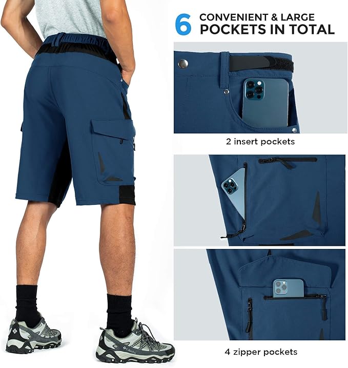 XKTTAC Men's Outdoor Quick Dry Lightweight Stretchy Shorts for Hiking, Tactical, Camping, Travel