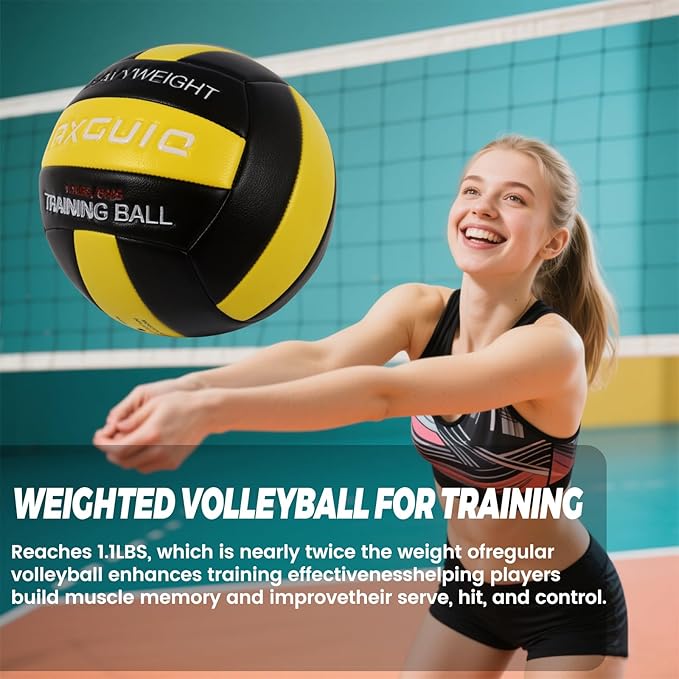 1.1LBS Heavy Weight Volleyball Official Size 5 Setter Training Volleyballs Training