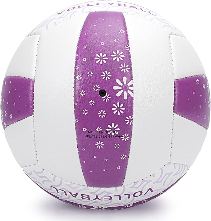 Beach/Water/Sand Volleyballs, Outdoor/Indoor Official Size, Soft Touch Volleyball for Beginners