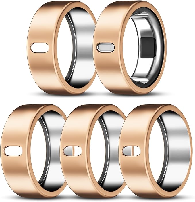 5 Pack Cover Compatible with Oura Ring Gen 4/Oura Ring Gen 3 Horizon/Heritage, Surport Charging