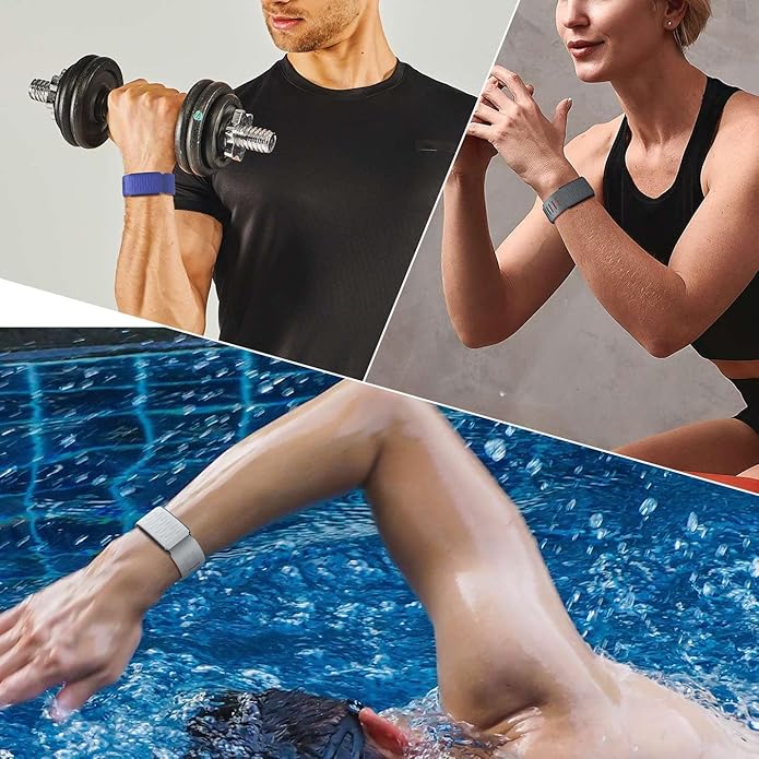 Men Women Soft Silicone Wristband Compatible with Whoop 4.0 Band Strap, Replacement Adjustable