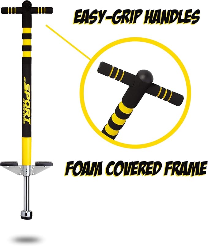 New Bounce Pogo Stick for Kids - Pogo Sticks, 40 to 80 Lbs - Sport Edition, Quality, Easy Grip