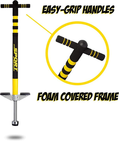 New Bounce Pogo Stick for Kids - Pogo Sticks, 40 to 80 Lbs - Sport Edition, Quality, Easy Grip