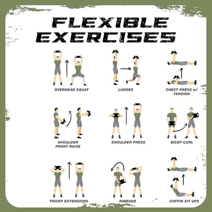 Yes4All Adjustable Ruck Weight with Straps for Rucking, Swings, Squat & Strength Training