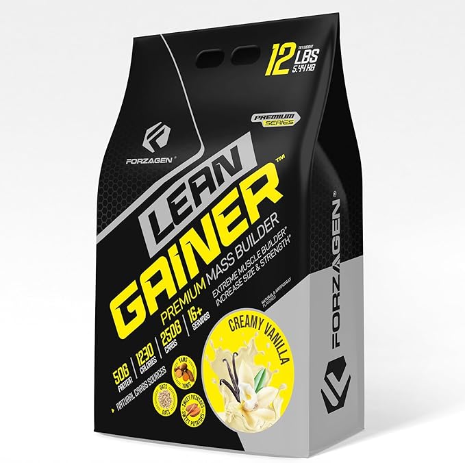 Forzagen Lean Gainer Premium Mass Builder | Mass Gainer Protein Powder for Men & Women (12 Lbs