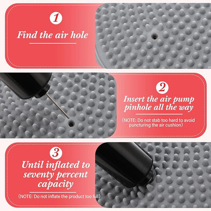 Libima 8 Pcs Wiggle Seat Inflated Wobble Cushion Sensory Seat Flexible Balance Board Balance Disc
