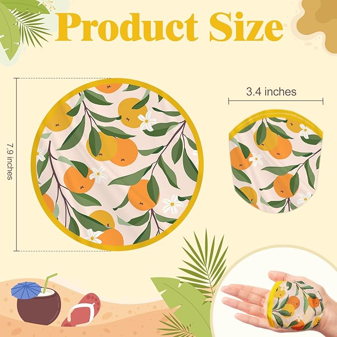 Mototo Foldable Flying Disc Fans, 36PCS Foldable Disc Fan 8 Inch Pop up Round Collapsible Hand Fan
