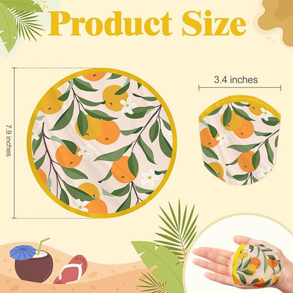 Mototo Foldable Flying Disc Fans, 30PCS Foldable Disc Fan 8 Inch Pop up Round Collapsible Hand Fan