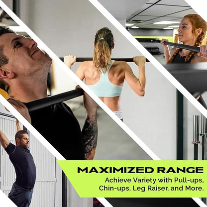 Heavy-Duty Wall Mounted Pull Up Bar - 500 lbs Weight Capacity | Maintain Upper Body Strength & Core