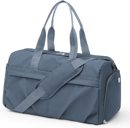 Gym Bag for Women Men with Shoe Compartment, Sport Duffel Bag, Waterproof Travel Weekender