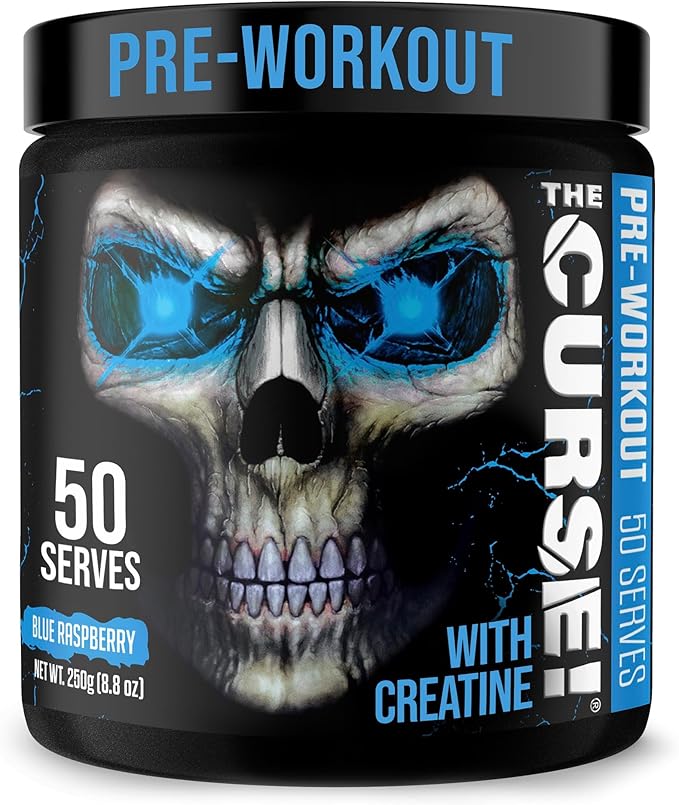 JNX SPORTS The Curse! Pre Workout Powder for Men & Women, Caffeine, Beta-Alanine, Creatine