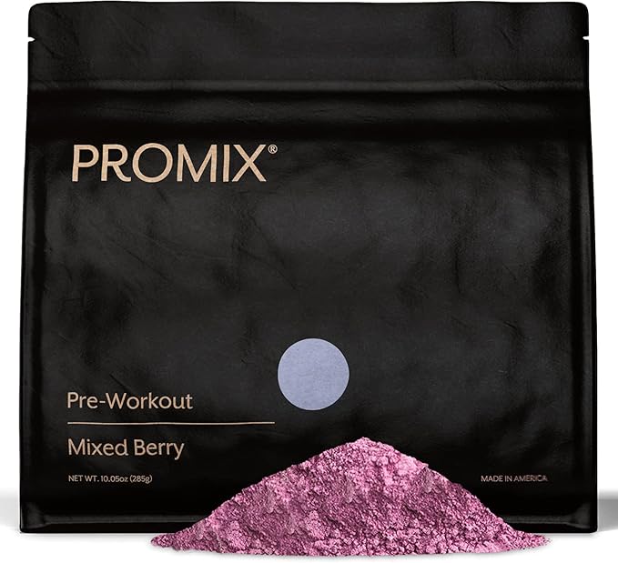 ProMix Nutrition Pre-Workout Powder, Mixed Berry - Maximize Focus & Performance - Helps Muscle