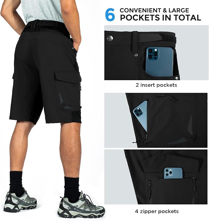 XKTTAC Men's Outdoor Quick Dry Lightweight Stretchy Shorts for Hiking, Tactical, Camping, Travel