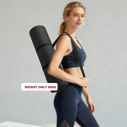 KEEP Extra Thick NBR Yoga Mat for Women & Men, 10mm Thick, 72”x24” Large Exercise Mat with Non-Slip