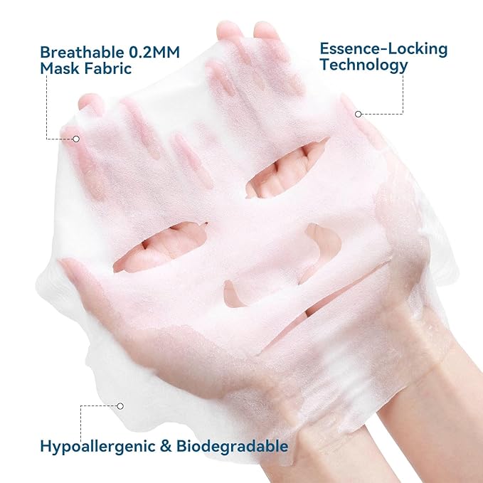 Collagen Face Mask with Hyaluronic Acid, Vitamin E Oil for Skin Care Hydrating, Moisturizing