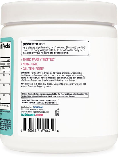 Nutricost Creatine Monohydrate Powder for Women, Micronized, Peach Mango Flavor, 50 Servings