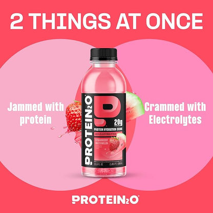 Protein2o Hydration Drink - 2-in-1 Liquid Clear Whey Protein Isolate and Electrolyte Drink - 20g