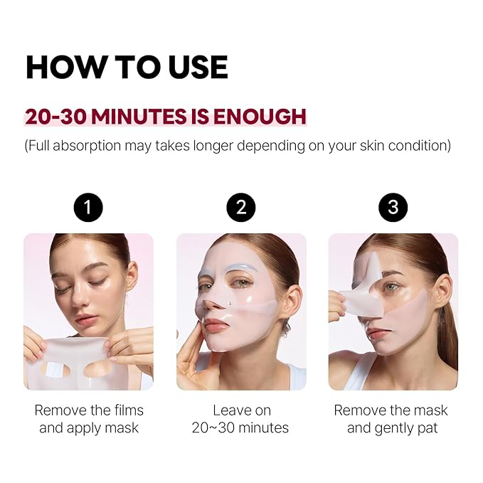 ROUND LAB Camellia Collagen Mask, 30min Hydrogel Mask, Quick Hydration, Firming&Pore Minimizing
