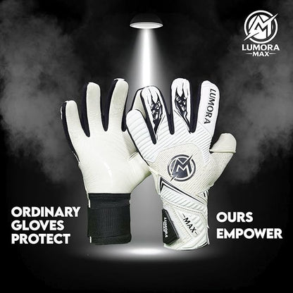Goalkeeper Gloves-Professional Negative Cut Goalie Gloves with Contact Max Grip, 4mm Foam Padding &
