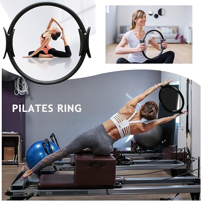 Pilates Essentials Kit for Women - Better Yoga Pilates Kit for Home Workouts with Pilates Ring and