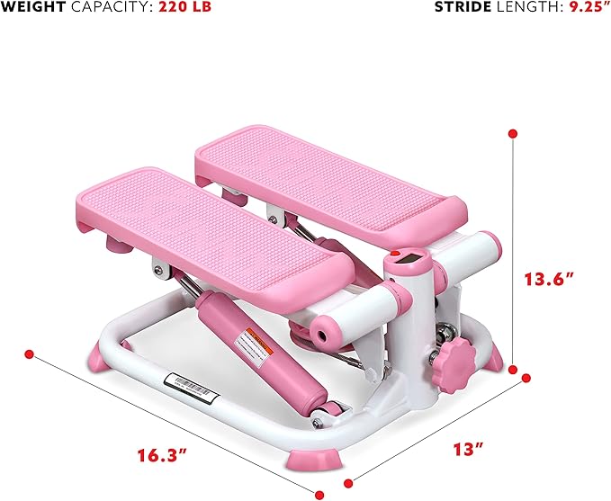 Sunny Health & Fitness Mini Steppers for Exercise at Home, Stair Step Workout Machine, Full Body