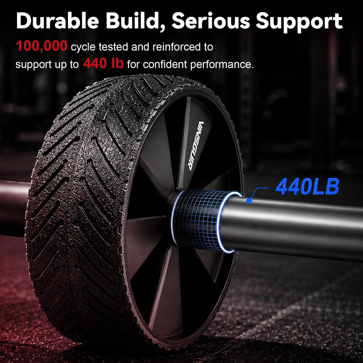 Vinsguir Ab Roller Wheel - Ab Workout Equipment for Abdominal & Core Strength Training, Home Gym