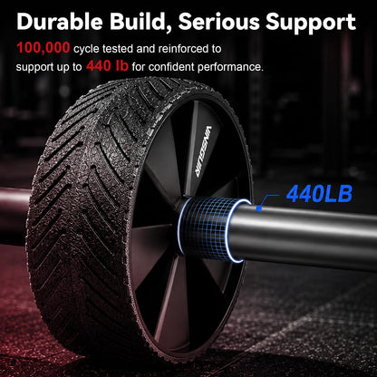 Vinsguir Ab Roller Wheel - Ab Workout Equipment for Abdominal & Core Strength Training, Home Gym