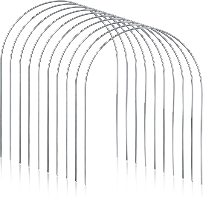 Deekin Set of 9 Croquet Wickets Replacement for Croquet Metal Hoops with Galvanized and Plastic