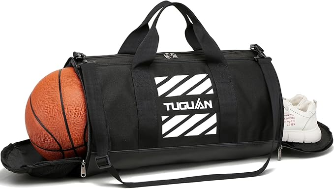 TUGUAN Gym Bag for Men Women with Wet Pocket & Shoe Compartment Travel Duffle Bag Man Sport