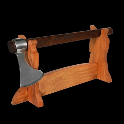 Mythrojan Medieval Sword Stand Solid Wood Horizontal Display Rack for Katana, Samurai, Gladiator