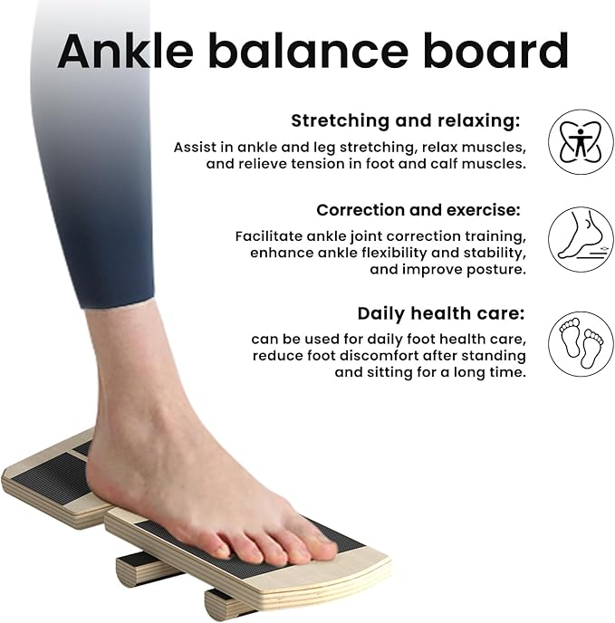 Ankle Balance Board Foot Strengthener Trainer Ideal for Sprained Ankle Recovery Stability Exercises