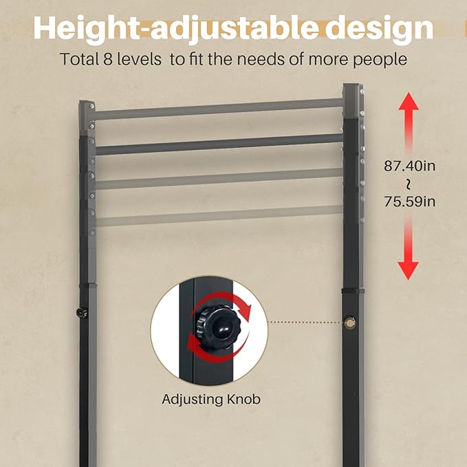 Pull Up Station, Bongkim Power Tower Portable Pullup Bar Station, Pull Up Bar for Home Gym, Pull Up