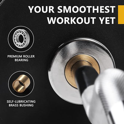 LIONSCOOL Premium 4ft/4.9ft/6ft Barbell for Strength Training and Olympic Weightlifting, 2 Inch Bar