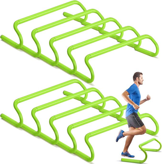 Wettarn 10 Pcs Speed Agility Training Hurdles Detachable Durable Hurdle Agility Plyometric and All