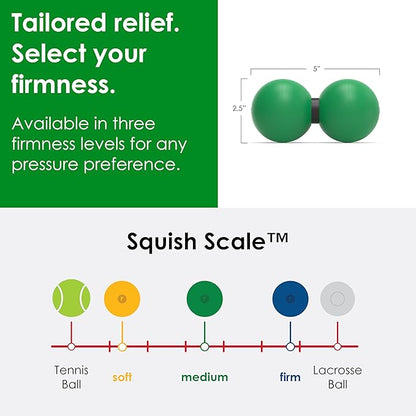 Rodo 2-in-1 Medium Peanut & Lacrosse Ball Roller | Deep Tissue Massage Tool for Fascia, Plantar