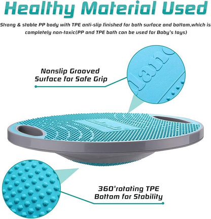 NALANDA Wobble Balance Board, Core Trainer for Balance Training and Exercising, Healthy Material