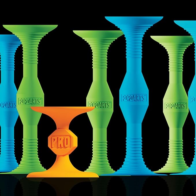 POPDARTS Glow Pack Game Set Glow in The Dark (Blue and Green) - Indoor, Outdoor Suction Cup