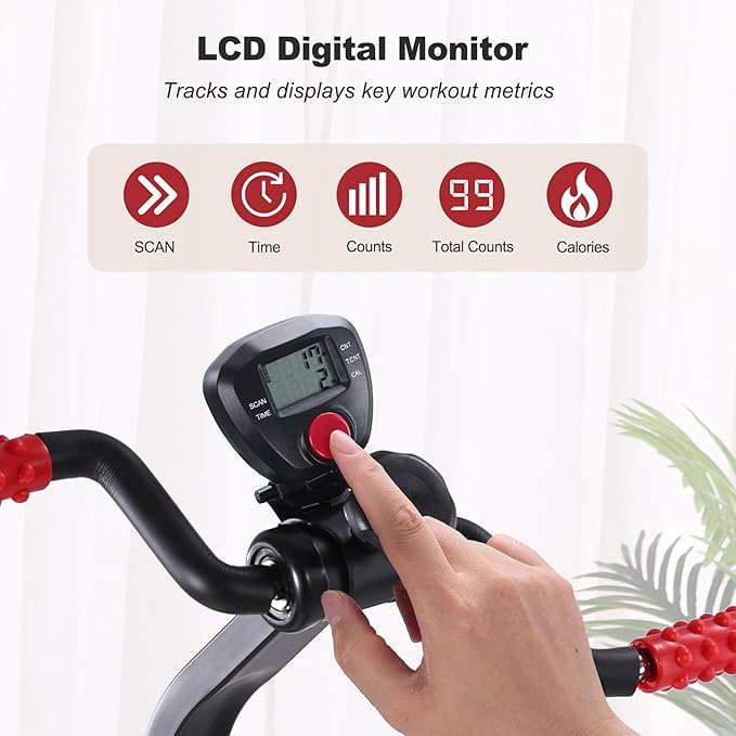 Pedal Exerciser Bike for Seniors, Hand Arm Leg and Knee Peddler Exercise Equipment, Elderly