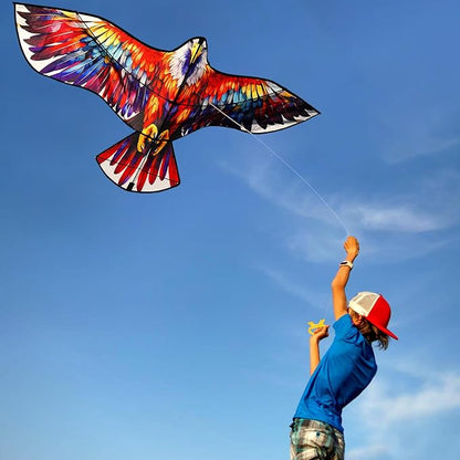 HENGDA KITE Giant Bald Eagle Kite,for Kids and Adults,Easy to Fly,Excellent Fabric and Structure