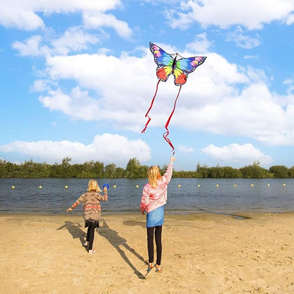 Butterfly Kites for Kids and Adults, Easy to Fly Large Single Line Kite for Boys and Girls - 55" x